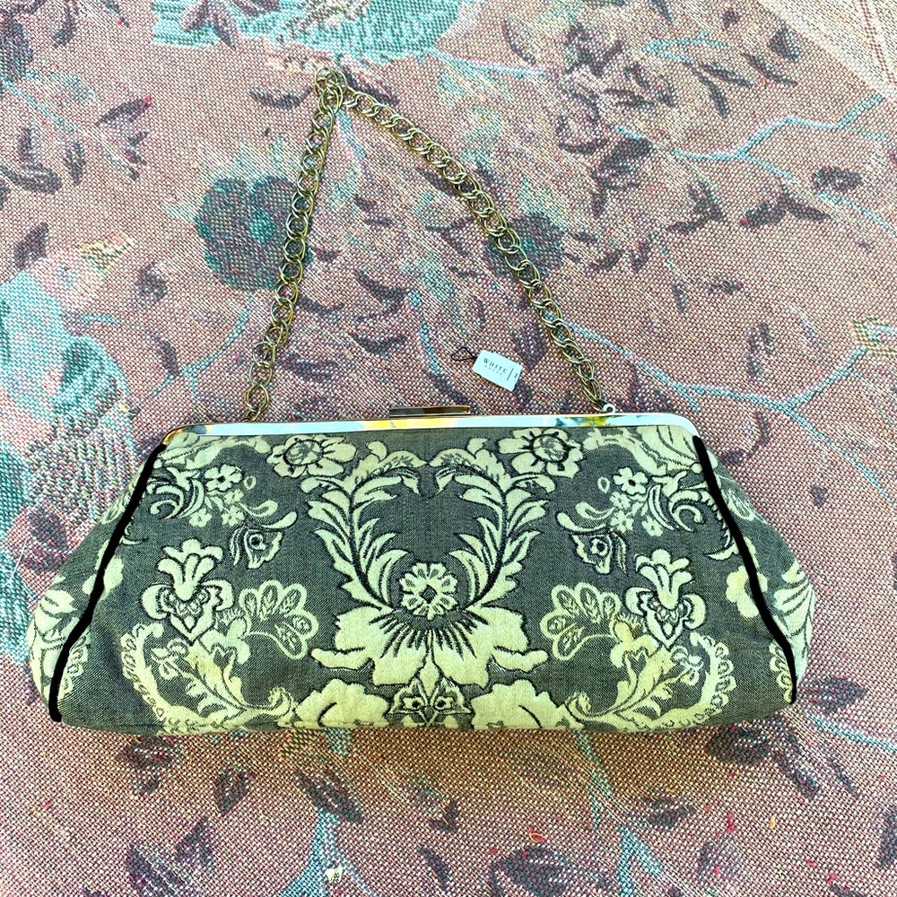 New White house black market clutch handbag